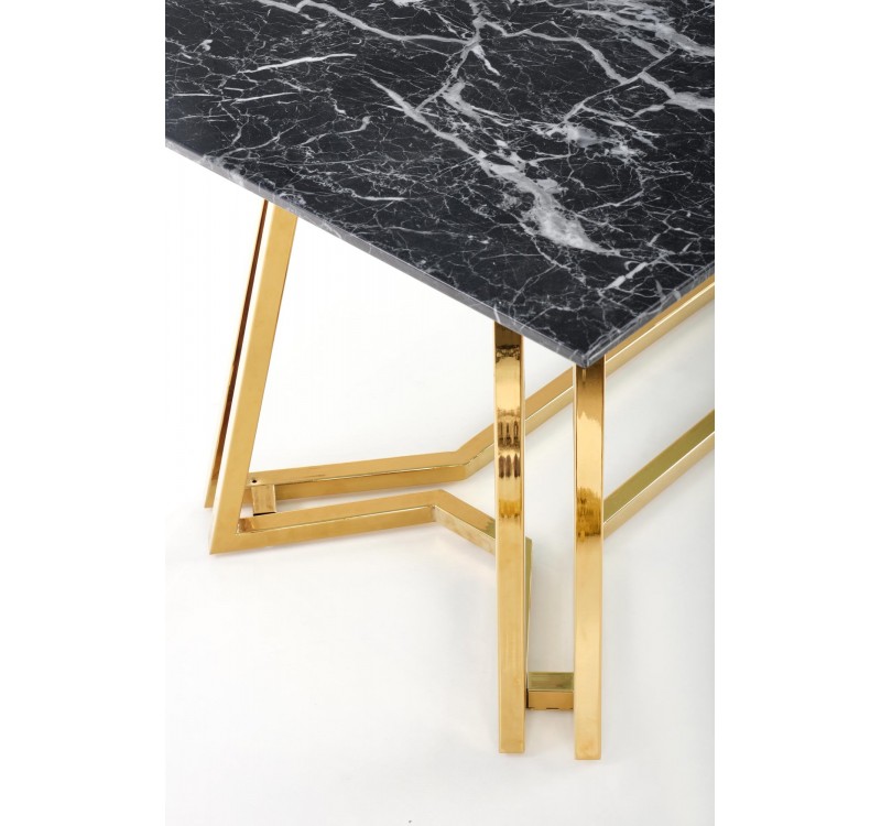 KONAMI table, color: top - black marble, legs - gold DIOMMI V-CH-KONAMI-ST