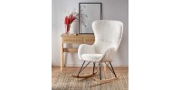 LIBERTO 2 leisure armchair cream / black / natural DIOMMI V-CH-LIBERTO_2-FOT-KREMOWY