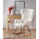 LIBERTO 2 leisure armchair cream / black / natural DIOMMI V-CH-LIBERTO_2-FOT-KREMOWY