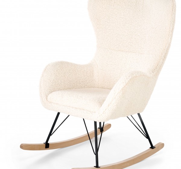 LIBERTO 2 leisure armchair cream / black / natural DIOMMI V-CH-LIBERTO_2-FOT-KREMOWY