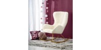 LIBERTO leisure armchair cream / gold DIOMMI V-CH-LIBERTO-FOT-KREMOWY