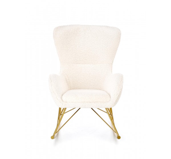 LIBERTO leisure armchair cream / gold DIOMMI V-CH-LIBERTO-FOT-KREMOWY