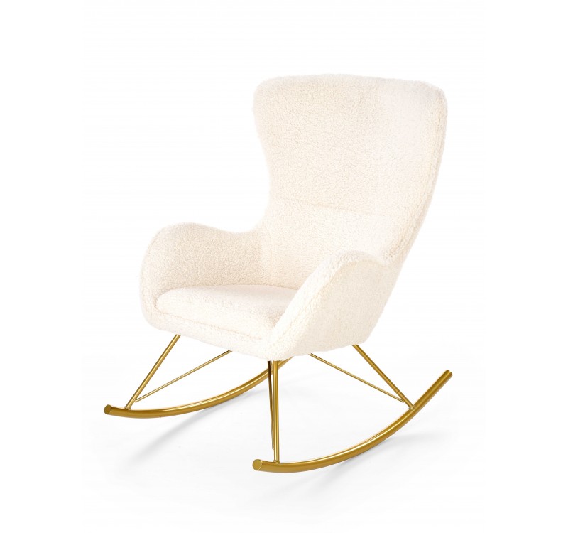 LIBERTO leisure armchair cream / gold DIOMMI V-CH-LIBERTO-FOT-KREMOWY
