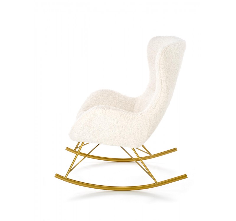 LIBERTO leisure armchair cream / gold DIOMMI V-CH-LIBERTO-FOT-KREMOWY