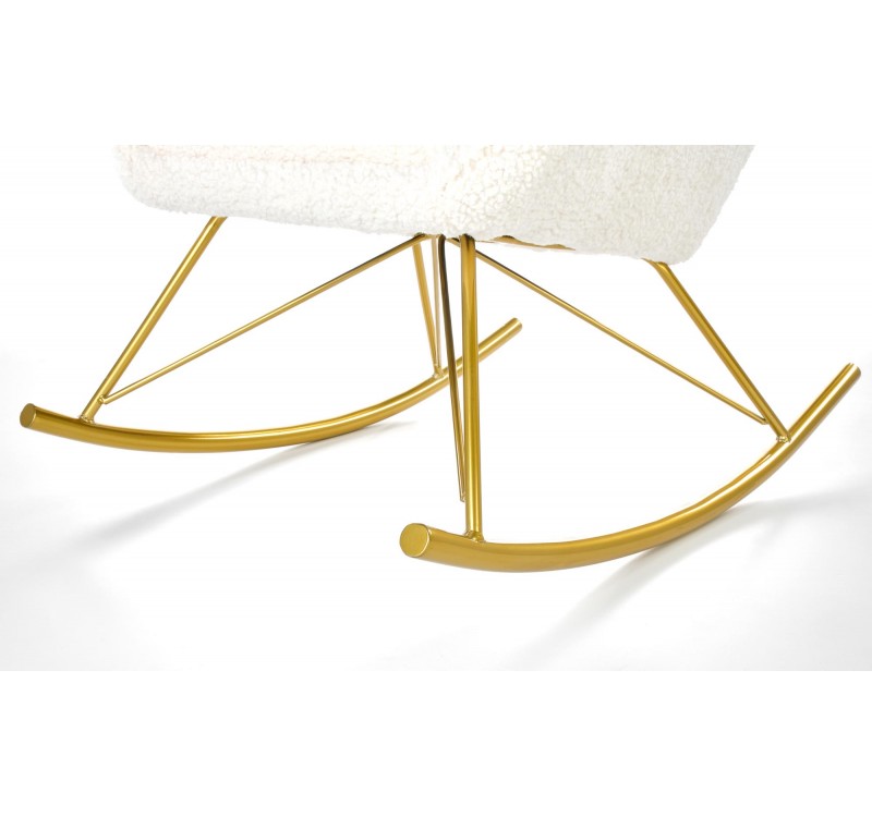LIBERTO leisure armchair cream / gold DIOMMI V-CH-LIBERTO-FOT-KREMOWY