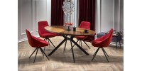 LOCARNO table, color: walnut / black DIOMMI V-CH-LOCARNO-ST