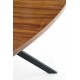 LOCARNO table, color: walnut / black DIOMMI V-CH-LOCARNO-ST