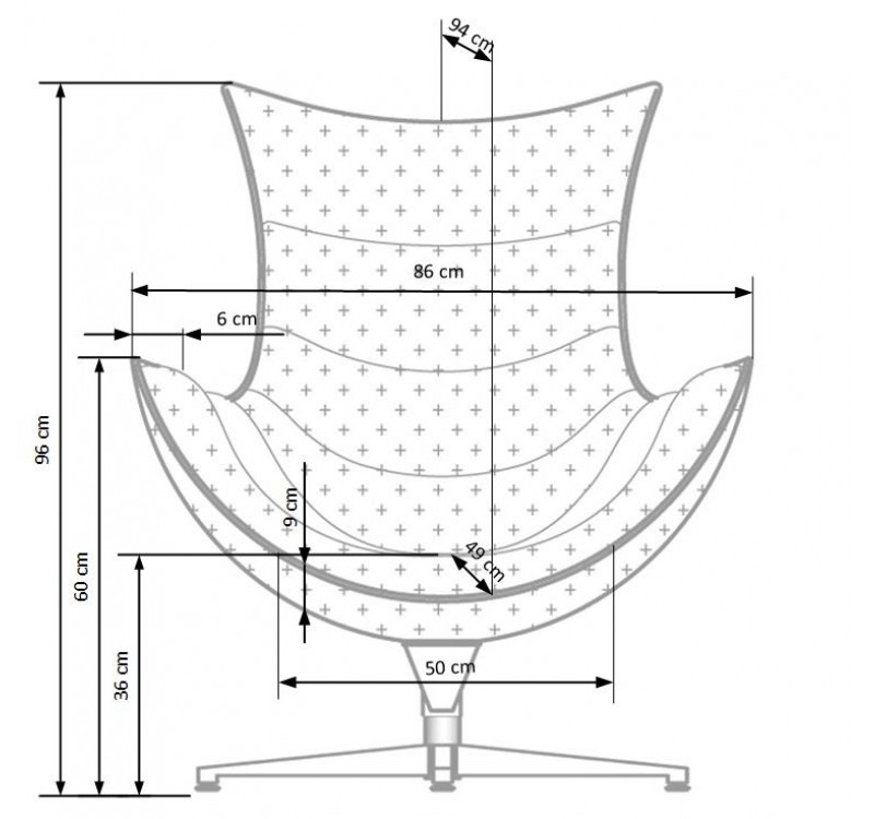 Πολυθρόνα Luxor 86 x 84 x 96 Λευκό DIOMMI V-CH-LUXOR-FOT-BIAŁY 60-21456