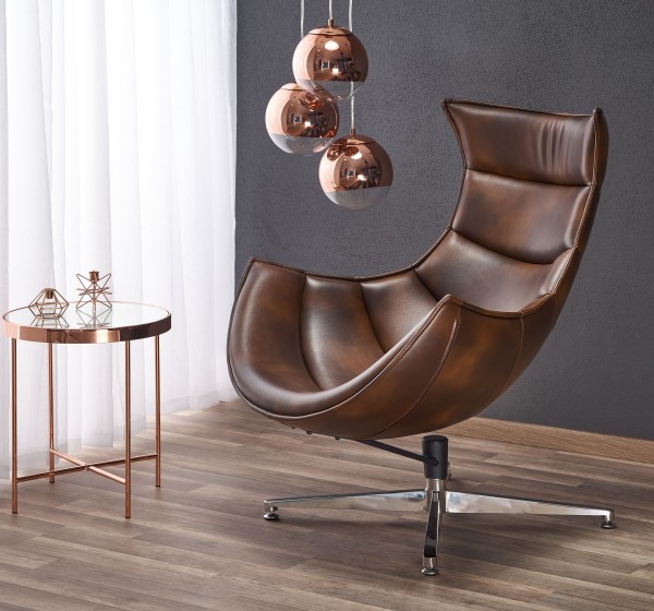 Πολυθρόνα  Luxor 86 x 84 x 96  Σκούρο καφέ DIOMMI V-CH-LUXOR-FOT-C.BRĄZOWY 60-21457