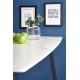 MARCO table, color: top - white marble, legs - black DIOMMI V-CH-MARCO-ST