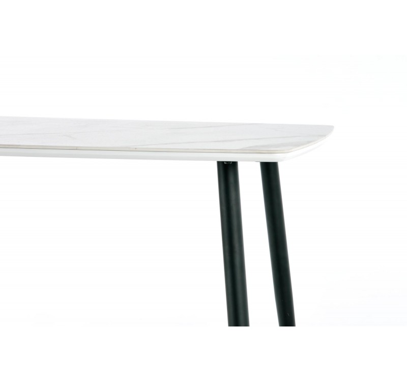 MARCO table, color: top - white marble, legs - black DIOMMI V-CH-MARCO-ST