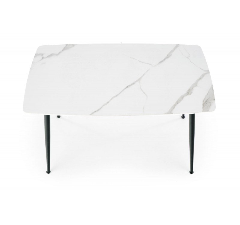 MARCO table, color: top - white marble, legs - black DIOMMI V-CH-MARCO-ST