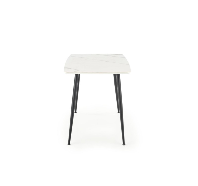 MARCO table, color: top - white marble, legs - black DIOMMI V-CH-MARCO-ST