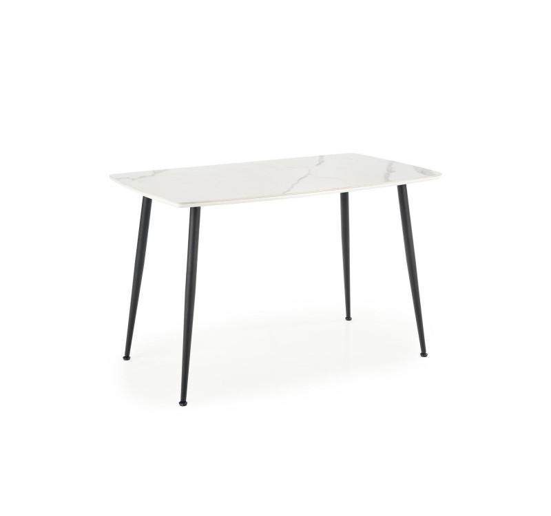 MARCO table, color: top - white marble, legs - black DIOMMI V-CH-MARCO-ST