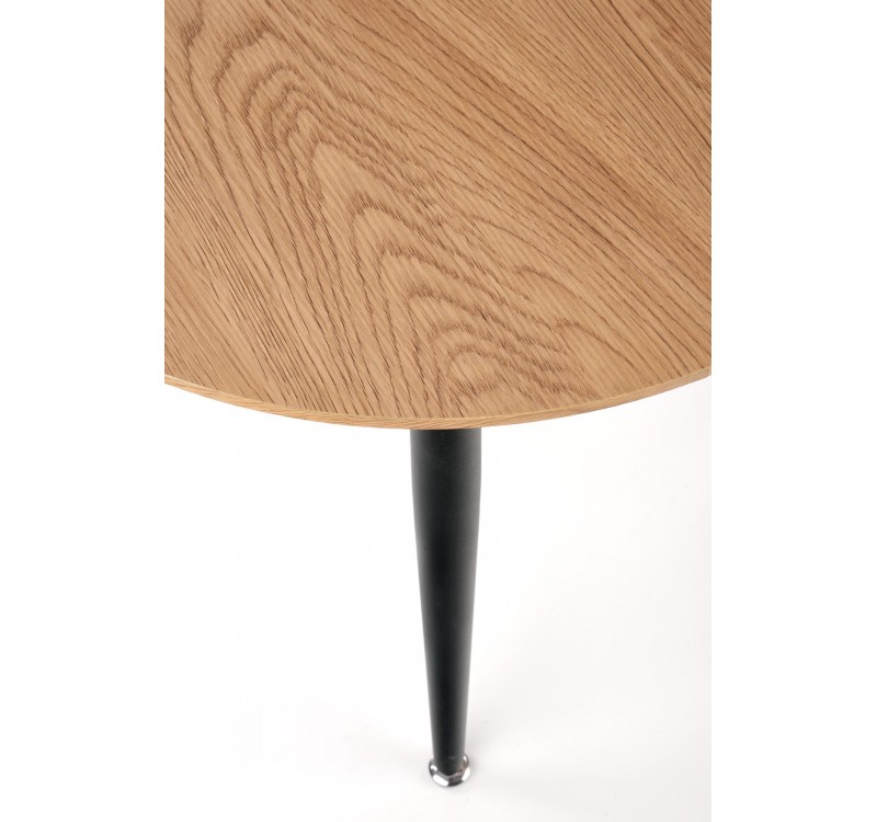 MENTONA 2, set of two coffee tables, color: golden oak / black DIOMMI V-CH-MENTONA_2-LAW