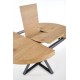 MERCY extension table, color: top - golden oak, legs - black DIOMMI V-CH-MERCY-ST