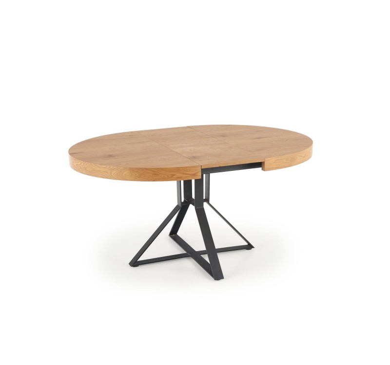 MERCY extension table, color: top - golden oak, legs - black DIOMMI V-CH-MERCY-ST