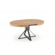 MERCY extension table, color: top - golden oak, legs - black DIOMMI V-CH-MERCY-ST