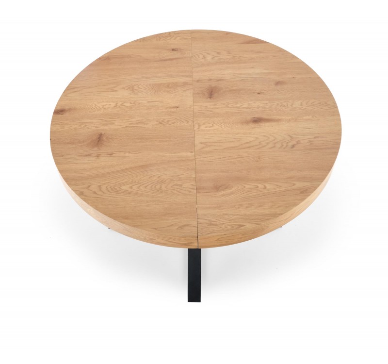 MERCY extension table, color: top - golden oak, legs - black DIOMMI V-CH-MERCY-ST