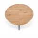 MERCY extension table, color: top - golden oak, legs - black DIOMMI V-CH-MERCY-ST