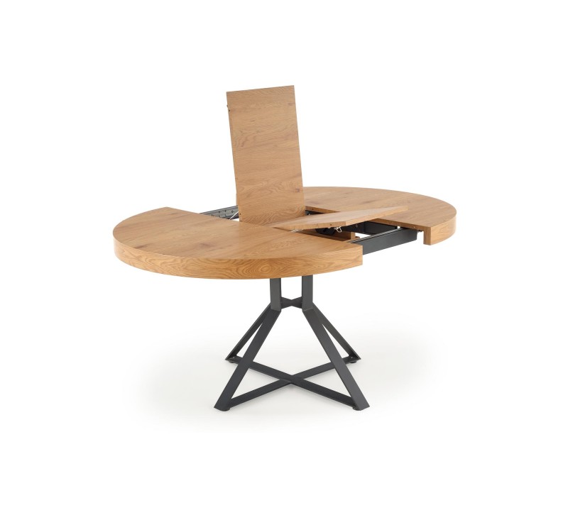 MERCY extension table, color: top - golden oak, legs - black DIOMMI V-CH-MERCY-ST