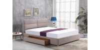 MERDIA bed, color: beige DIOMMI V-CH-MERIDA-LOZ-BEŻOWY