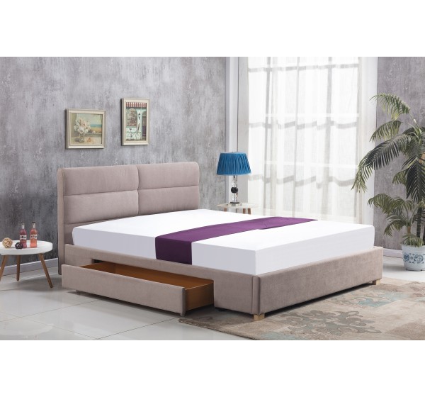MERDIA bed, color: beige DIOMMI V-CH-MERIDA-LOZ-BEŻOWY