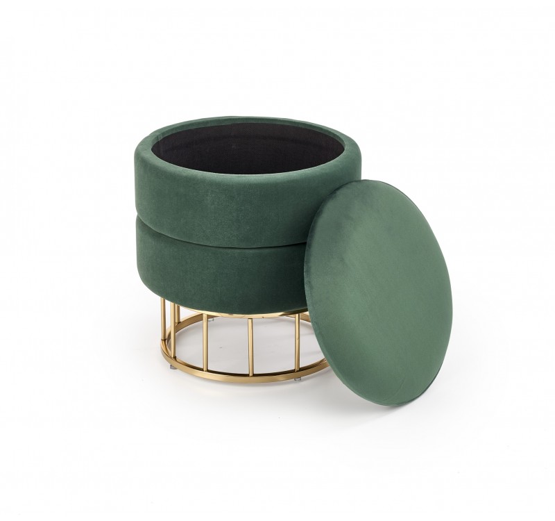MINTY stool, color: dark green DIOMMI V-CH-MINTY-PUFA-C.ZIELONY
