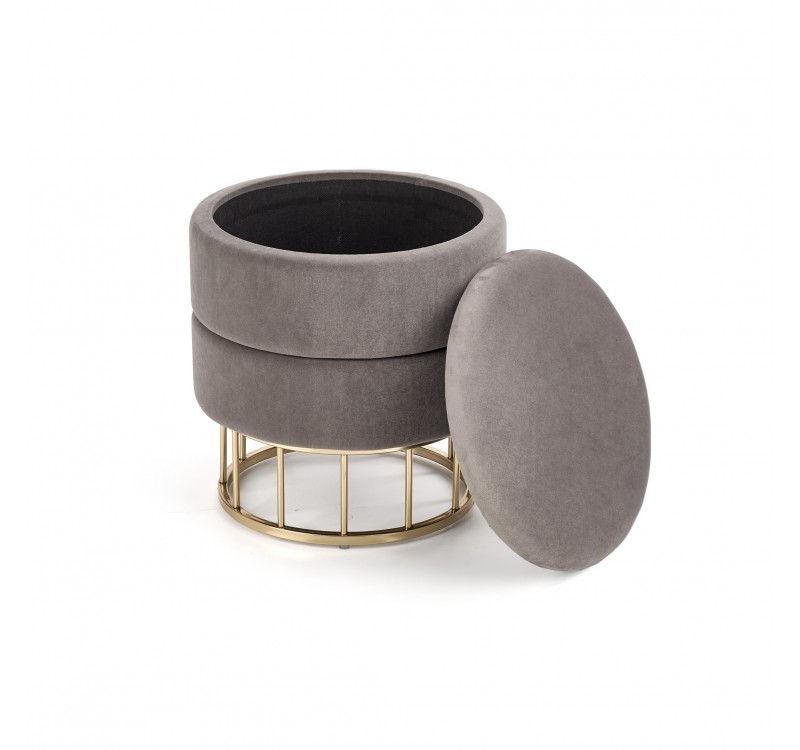 MINTY stool, color: grey DIOMMI V-CH-MINTY-PUFA-POPIEL