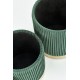 MONTY set of two stools: color: dark green DIOMMI V-CH-MONTY-PUFA-C.ZIELONY