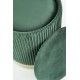 MONTY set of two stools: color: dark green DIOMMI V-CH-MONTY-PUFA-C.ZIELONY