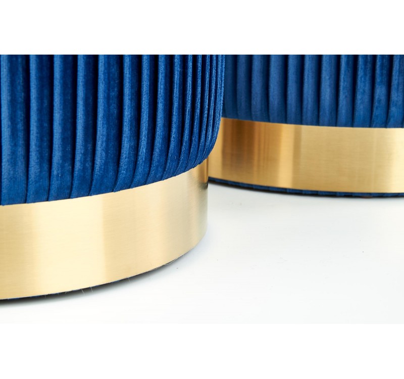 MONTY set of two stools: color: dark blue DIOMMI V-CH-MONTY-PUFA-GRANATOWY