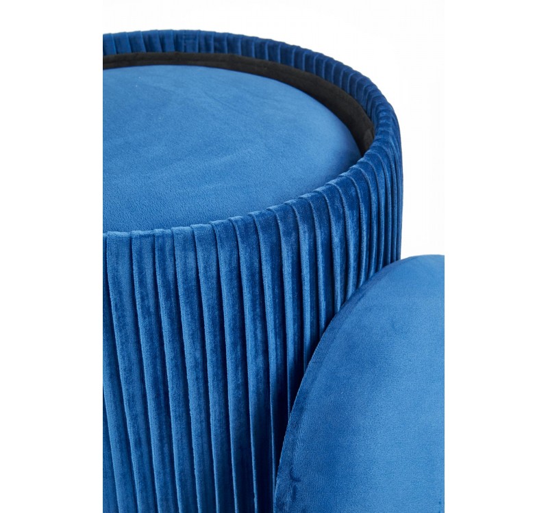 MONTY set of two stools: color: dark blue DIOMMI V-CH-MONTY-PUFA-GRANATOWY