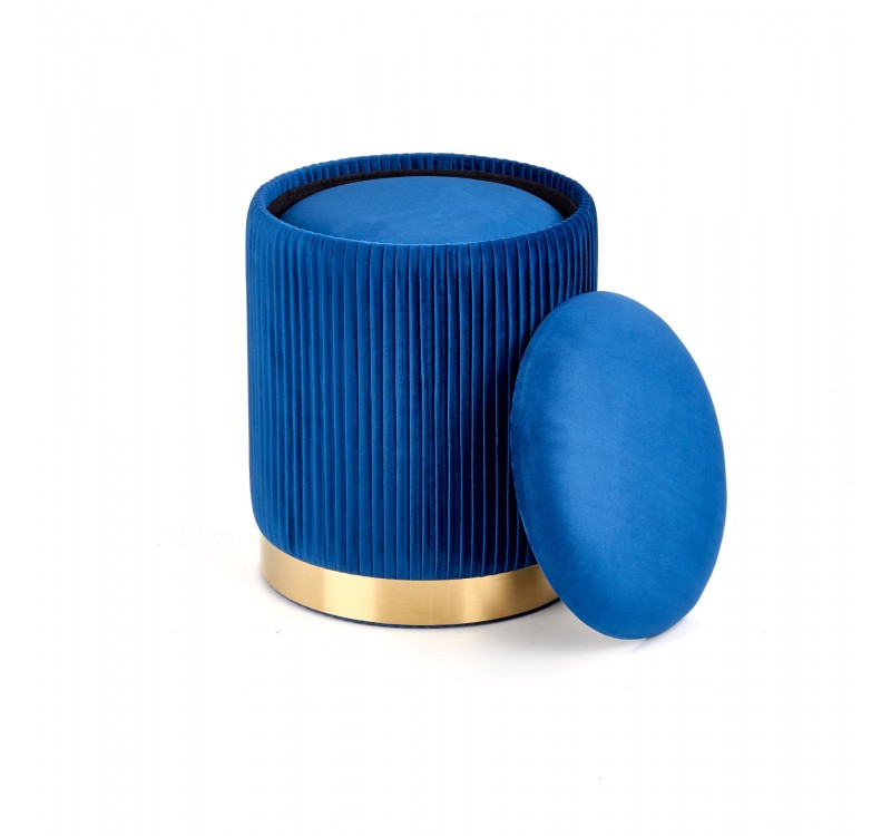 MONTY set of two stools: color: dark blue DIOMMI V-CH-MONTY-PUFA-GRANATOWY