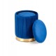 MONTY set of two stools: color: dark blue DIOMMI V-CH-MONTY-PUFA-GRANATOWY