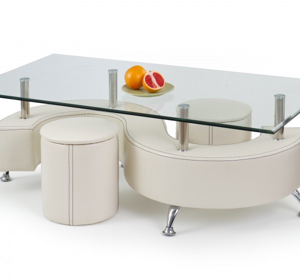 NINA 3 H coffee table color: white DIOMMI V-CH-NINA_3_H-LAW-BIAŁY