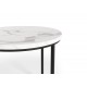 OREO set of two c. tables - white marble / black DIOMMI V-CH-OREO-LAW-BIAŁY_MARMUR