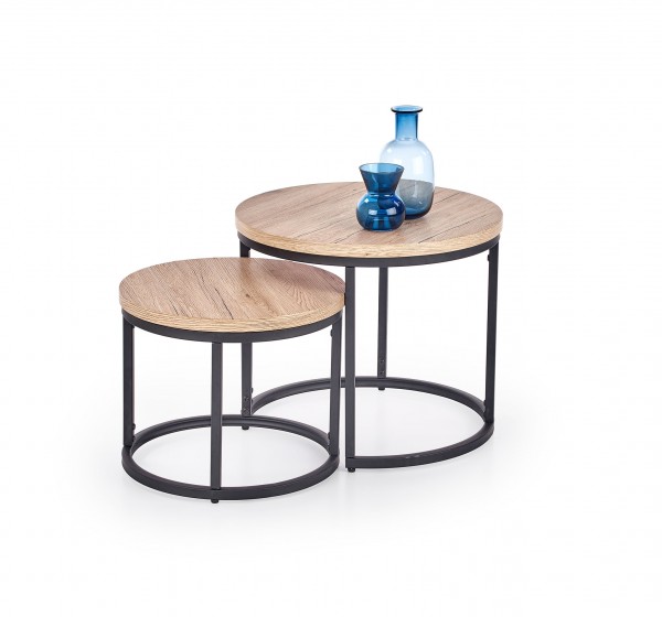 OREO set of two c. tables DIOMMI V-CH-OREO-LAW-DĄB_SAN_REMO