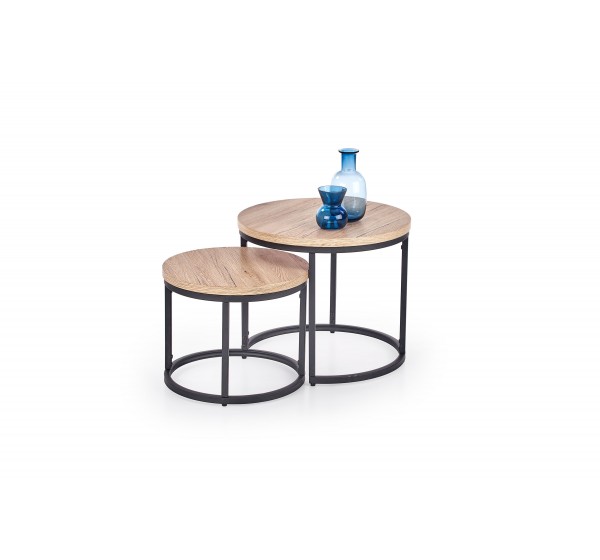 OREO set of two c. tables DIOMMI V-CH-OREO-LAW-DĄB_SAN_REMO