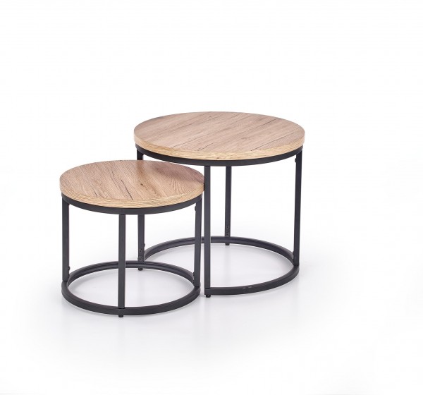 OREO set of two c. tables DIOMMI V-CH-OREO-LAW-DĄB_SAN_REMO