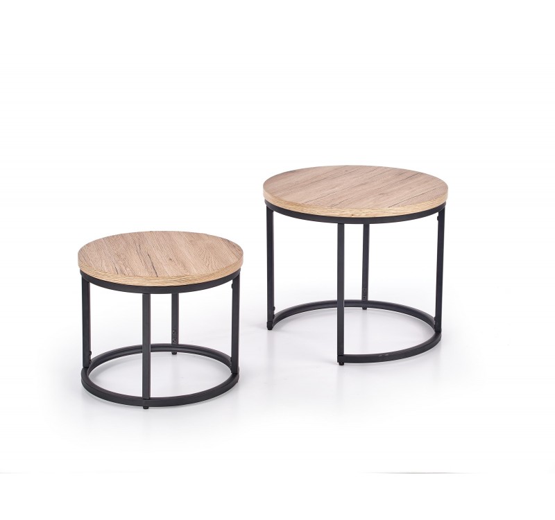 OREO set of two c. tables DIOMMI V-CH-OREO-LAW-DĄB_SAN_REMO