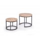 OREO set of two c. tables DIOMMI V-CH-OREO-LAW-DĄB_SAN_REMO