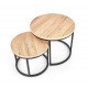 OREO set of two c. tables DIOMMI V-CH-OREO-LAW-DĄB_SAN_REMO