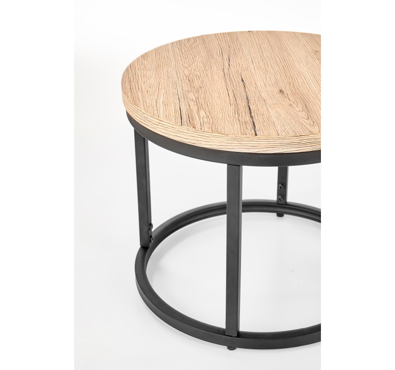 OREO set of two c. tables DIOMMI V-CH-OREO-LAW-DĄB_SAN_REMO