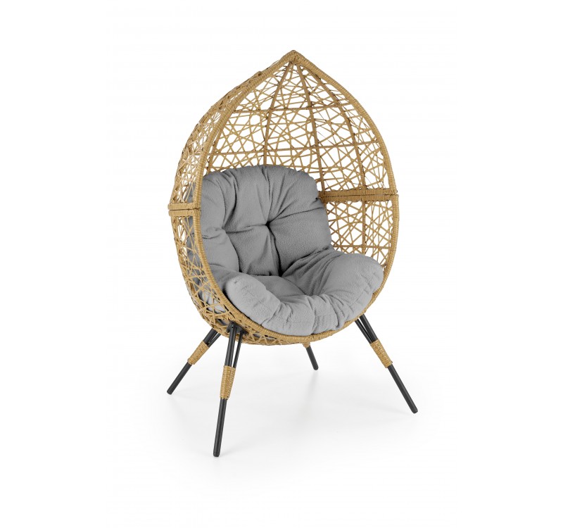 OSKAR garden chair natural / light grey DIOMMI V-CH-OSKAR-FOT