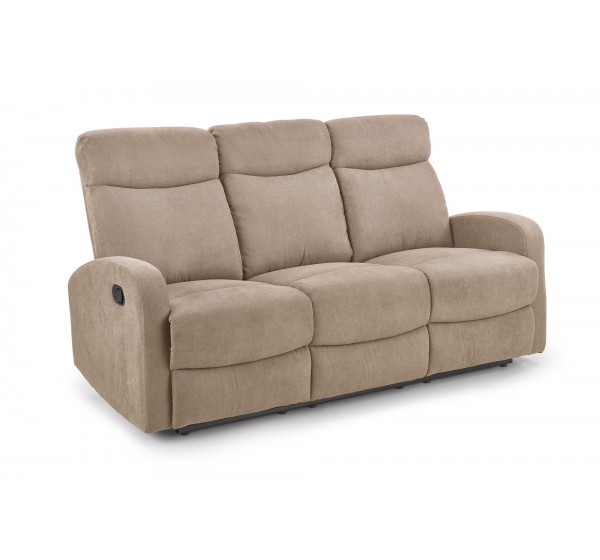 OSLO 3S sofa with recliner function color: beige DIOMMI V-CH-OSLO_3S-SOFA-BEŻOWY