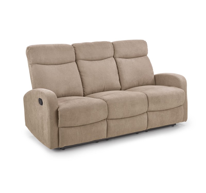 OSLO 3S sofa with recliner function color: beige DIOMMI V-CH-OSLO_3S-SOFA-BEŻOWY