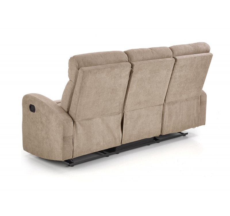 OSLO 3S sofa with recliner function color: beige DIOMMI V-CH-OSLO_3S-SOFA-BEŻOWY