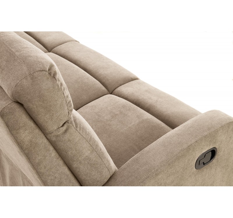OSLO 3S sofa with recliner function color: beige DIOMMI V-CH-OSLO_3S-SOFA-BEŻOWY