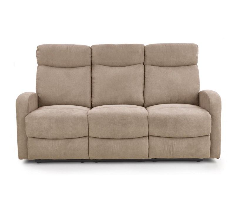 OSLO 3S sofa with recliner function color: beige DIOMMI V-CH-OSLO_3S-SOFA-BEŻOWY